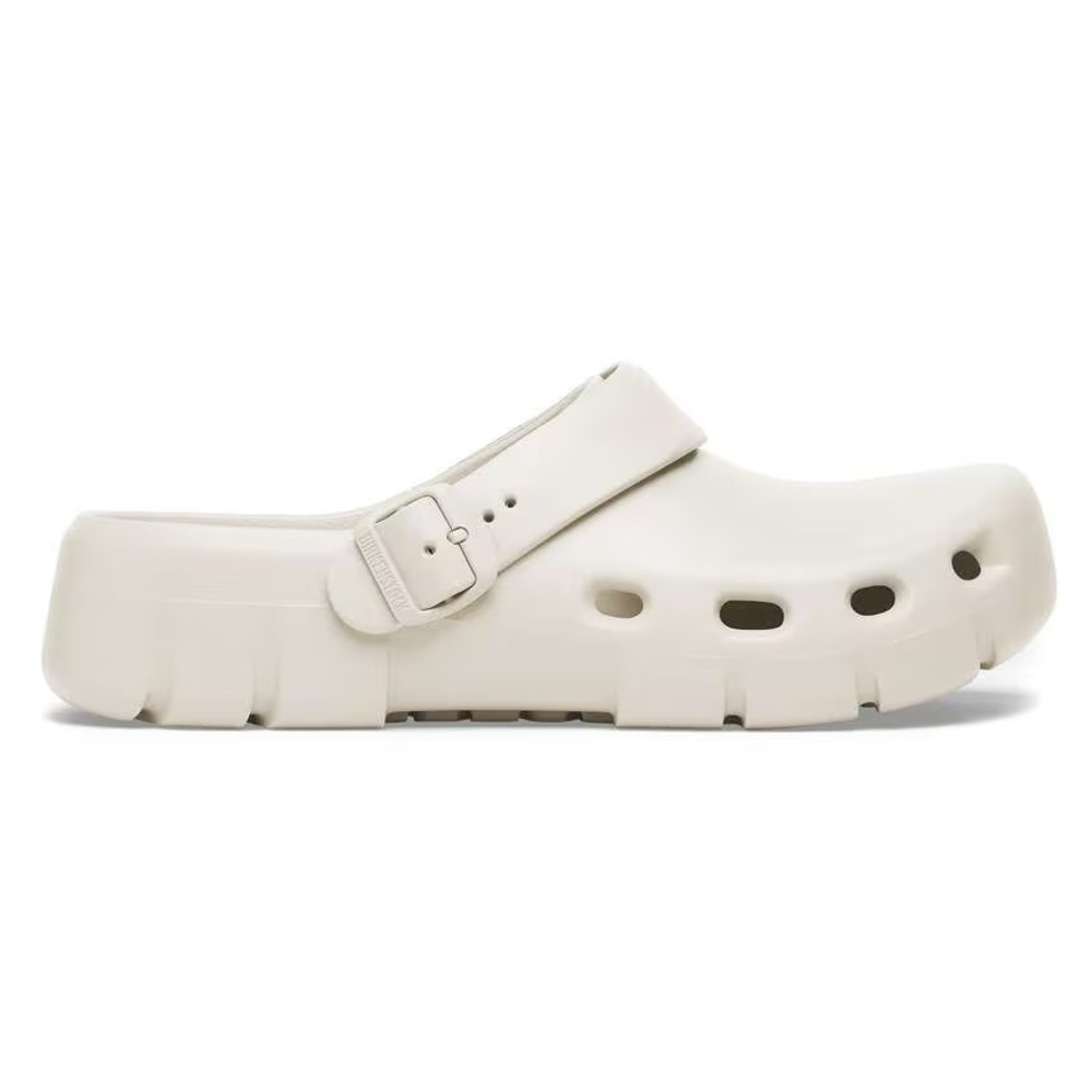 Birkenstock Slide on Clog with Strap in Eggshell (Birki Flow) - Picture 2 of 15